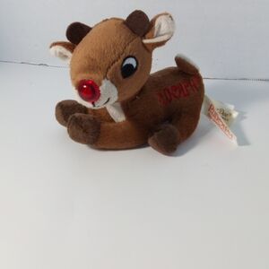 Dan Dee Rudolph the Red-Nosed Reindeer Plush Toy Lighted Singing Works